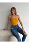 Women's Mustard Rope Strap Blouse - 2