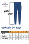 Women's Tights High Waist Recovery Full Length Casual & Comfort Cobalt Blue102101 - 2