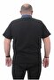 Plus Size Polo Denim Collar T-Shirt 23420 BLACK - 3