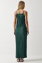 Women's Emerald Green Strappy Summer Pleated Dress DZ00116 - 4
