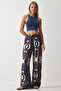 Women Regular Fit Allover Print Palazzo Pants, Multicolor