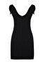 Black Mini Woven Tie-Up Beach Dress TBESS23EL00108 - 8