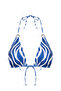 Zebra Desenli Üçgen Kaplı Aksesuarlı Bikini Üstü TBESS24BU00157 - 6