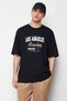 City Printed Embroidered Oversize Cotton T-Shirt - TMNSS24TS00107