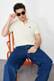 Taş Regular/Normal Kesim Kısa Kol Dokulu %100 Pamuk Polo Yaka T-shirt TMNSS23PO00031 - 2