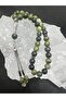 Certified Serpentine Natural Stone Rosary AAA Quality - 3