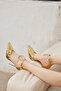 Brightcircle Accessory Detailed Gold 10 cm Women's Stiletto, High Heels - 5