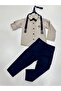 Boy / Suspenders And Bow Tie / Shirt Trousers / Boy's Suit