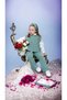 Girl's 3-Piece Knitwear Set with Hair Band, Trousers, Open Sides and Tie Detail, Openwork Knitted Sweaters - 4