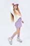 Girl's Paperbag Velvet Skirt - 3