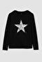 Traditional Regular Fit Crew Neck Star Pattern Long Sleeve T-Shirt Z1505az22au - 6