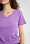 Slim Fit V-Neck Short Sleeve T-Shirt I1080az23sm - 5