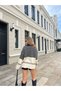 Women's Black and White Striped Knitwear Sweater 40091043 - 6