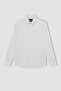 Slim Fit Polo Collar Poplin Long Sleeve Cotton Shirt R4340az23sp - 7