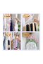 Pack of 10 Plastic Wavy Clothes Hanger Can Be Superimposed Space Saving Hanger Wardrobe Clothes Hanger - 2