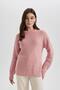 Regular Fit Crew Neck Basic Plain Knitwear Sweater H6905Az23Wn
