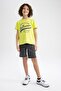 Boy's Crew Neck Printed Short Sleeve T-Shirt Z8002a623sm - 5