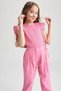 Girl's Slim Fit Ribbed Camisole Short Sleeve T-Shirt Z6503a623sm - 7