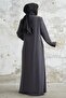 Ferace with Stone Robe Detail - Anthracite - 5