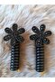 Crystal Stone Daisy Model Twisted Spring Pasta Buckle (2 pieces)