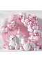 Baby Girl Birthday 65 Pieces Balloon Pink Balloon Chain Baby Room Baby Shower 1 Year Old Birthday