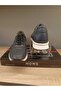 Genuine Leather Navy Blue Men's Shoes Skin Leather Lace-up Sneaker (model 1012) - 4