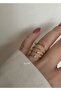 4 Striped STONE RING - 2