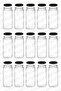500ml Spice Jar Metal Lid Pulses Jar 500cc Storage Jar for Honey Jam 15 Pieces