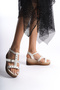 Women's Wedge Heeled Platform Sandals White - 7