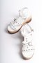 Women's Wedge Heeled Platform Sandals White - 3