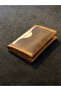 Minimal Card Holder Handmade Genuine Leather with 6 Cards and Coin Compartment - 4