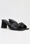 ®| PC-53123- 3829 Black-Women's Heeled Slippers - 2