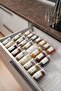 Glass Jar Spice Rack Borosilicate 280 ml 18 Pieces with Transparent Lids (ROUND) (EXCLUDING STANDS)