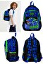 Boy's Blue Green Dragon Triple Primary School School Bag Set - 3