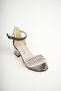 Incimoda Stylish and Comfortable Transparent Heel Stoned Children's Evening Dress Sandals - 3