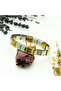 High Quality Double Color Italian Charm Tarnish Stainless Steel Bracelet - 2