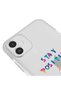 حافظة هاتف من السيليكون الشفاف بتصميم Stay Positive لهاتف iPhone 11 - 3