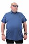 Plus Size Polo Denim Collar T-Shirt 23420 INDIGO