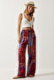 Women Regular Fit Allover Print Palazzo Pants, Multicolor - 2