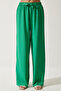 Women Regular Fit Solid Palazzo Pants, Green - 3