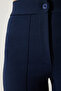 Women's Navy Blue High Waist Lycra Comfortable Knitted Trousers RV00090 - 5