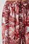 Women's Peach Patterned Flowing Viscose Palazzo Trousers EN00606 - 5