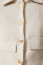 Women’s Bone Cropped Tweed Blazer Jacket TO00039 - 4