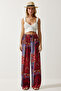 Women Regular Fit Allover Print Palazzo Pants, Multicolor - 3