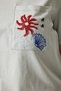 Women's Gray Crew Neck Embroidered Knitted T-Shirt CR00425 - 5