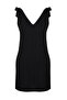 Black Mini Woven Tie-Up Beach Dress TBESS23EL00108 - 6