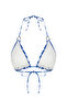 Zebra Desenli Üçgen Kaplı Aksesuarlı Bikini Üstü TBESS24BU00157 - 8