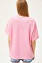 Women's Pink Mom Embroidered 2 Thread Oversize T-Shirt TSH-19000785 - 6