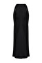 Siyah Saten Balık Shape Maxi Boy Dokuma Etek TWOSS24ET00120 - 7