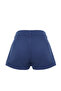 Navy Blue Pleated Mini Denim Shorts Skirt Twoss22Sr00164 - 14